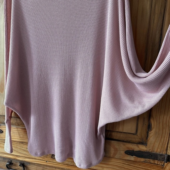 Streetwear Society Dolman Sleeves Long Sleeve Top Peach Pink Knit - Large - Picture 6 of 17